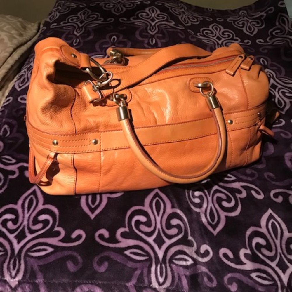 Tahari Leather Purse/ Duffel bag